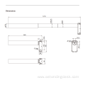 Three segments Round Height Adjustable Desk Electric Legs